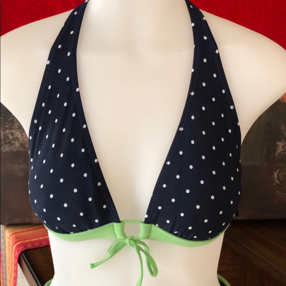 Nautica size 6 polka dot bikini top